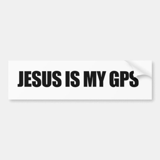 Jesus ist mein GPS-Autoaufkleber Autoaufkleber (Vorne)