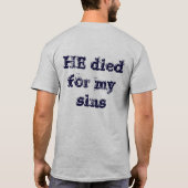 JESUS ist mein HELD T-Shirt (Rückseite)