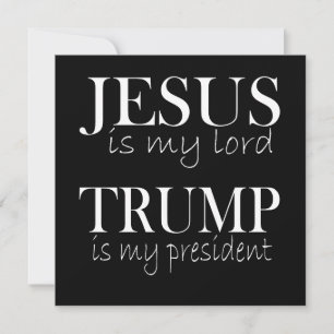 Jesus ist mein Herr Trump mein Präsident