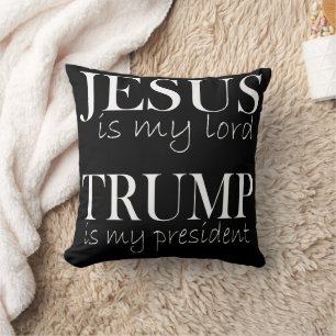 Jesus ist mein Herr Trump mein Präsident Kissen