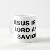 "Jesus ist mein Herr und Erretter" Klassische Tass Kaffeetasse (Vorderseite Links)