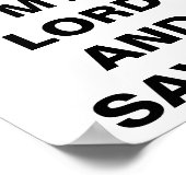 "Jesus ist mein Herr und mein Erretter" Poster (Ecke)