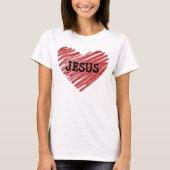 JESUS IST MEIN HERZ T-Shirt (Vorderseite)