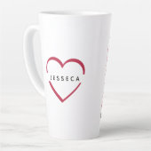 Jesus ist mein Herzkreuz der Valentine Milchtasse (Linke Ecke)