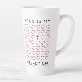 Jesus ist mein Herzkreuz der Valentine Milchtasse
