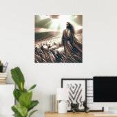 Jesus ist mein Hirte Christliche Bibelkunst Poster (Heimbüro)