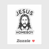 Jesus ist mein Homeboy Aufkleber (Blatt)