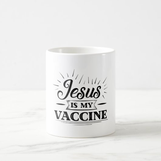 Jesus ist mein Impfstoff Kaffeetasse (Mittel)