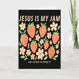 Jesus ist mein Jam Tee Lustiger Christlicher Glaub Karte