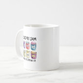 Jesus ist mein Jam und ich bin hier, um Christlich Kaffeetasse (Vorderseite Links)