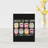 Jesus ist mein Jam und ich bin hier, um Christlich Karte (Gelbe Blume)