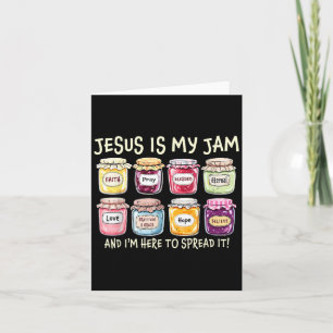 Jesus ist mein Jam und ich bin hier, um Christlich Karte