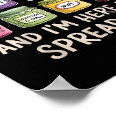 Jesus ist mein Jam und ich bin hier, um Christlich Poster (Ecke)