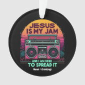 Jesus ist mein Jam und ich bin hier, um seinen Gla Ornament (Vorderseite)