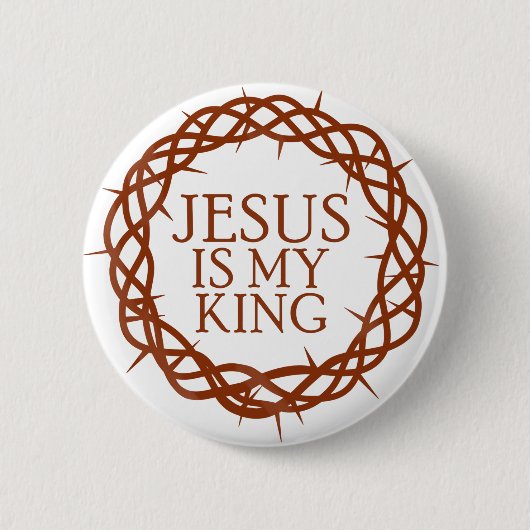 Jesus ist mein König Button (Vorderseite)