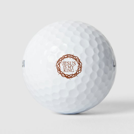 Jesus ist mein König Golfball (Vorderseite)