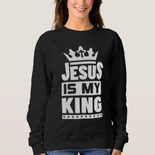 Jesus ist mein König Jesus ist Lion 1 Sweatshirt