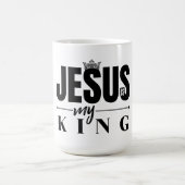 Jesus ist mein König Kaffeetasse (Mittel)