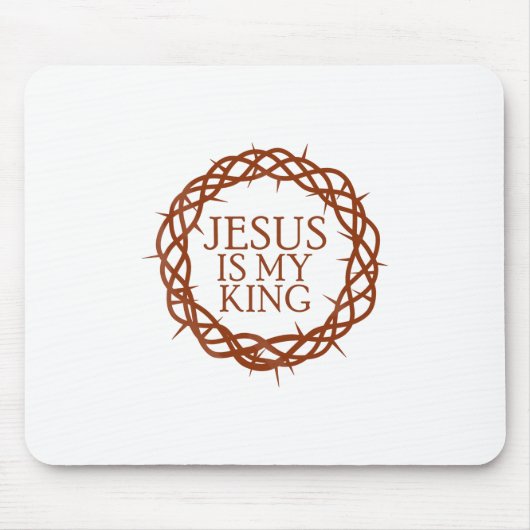 Jesus ist mein König Mousepad (Vorne)