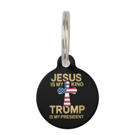 Jesus ist mein König, Trump ist mein Präsident. Haustiermarke