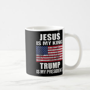 Jesus ist mein König Trump ist mein Präsident Kaffeetasse