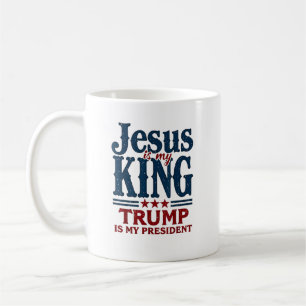 Jesus ist mein König Trump ist mein Präsident Kaffeetasse