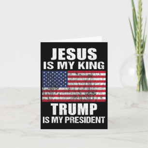 Jesus ist mein König Trump ist mein Präsident Karte
