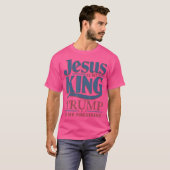 Jesus ist mein König Trump ist mein Präsident T-Shirt (Vorne ganz)