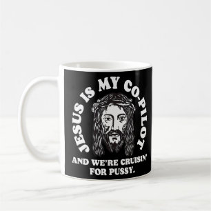 Jesus ist mein Kopilot und wir Cruising Spaß Jok Kaffeetasse