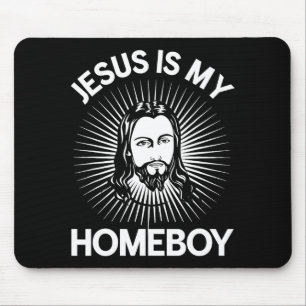 Jesus ist mein Kumpel Lustiges Christliches Bibel  Mousepad