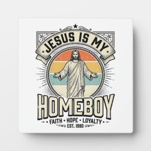 Jesus ist mein Kumpel Vintage religiöses Shirt Fotoplatte
