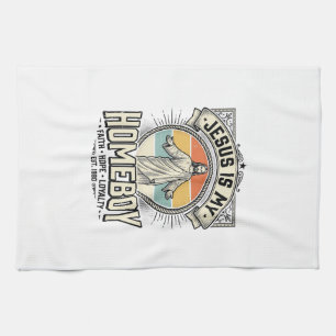 Jesus ist mein Kumpel Vintage religiöses Shirt Geschirrtuch