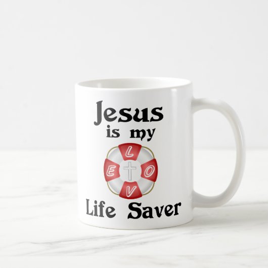 Jesus ist mein Lebensretter Kaffeetasse (Rechts)