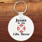 Jesus ist mein Lebensretter Schlüsselanhänger (Vorderseite)