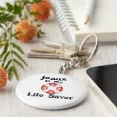 Jesus ist mein Lebensretter Schlüsselanhänger (Seite)