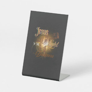 Jesus ist mein Licht – Halloween-Shirt Sockelschild