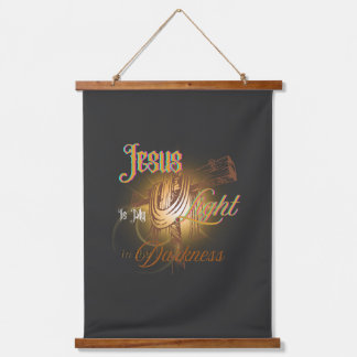 Jesus ist mein Licht – Halloween Wandteppich Mit Holzrahmen