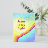 Jesus ist mein Licht Postkarte (Stehend Vorderseite)