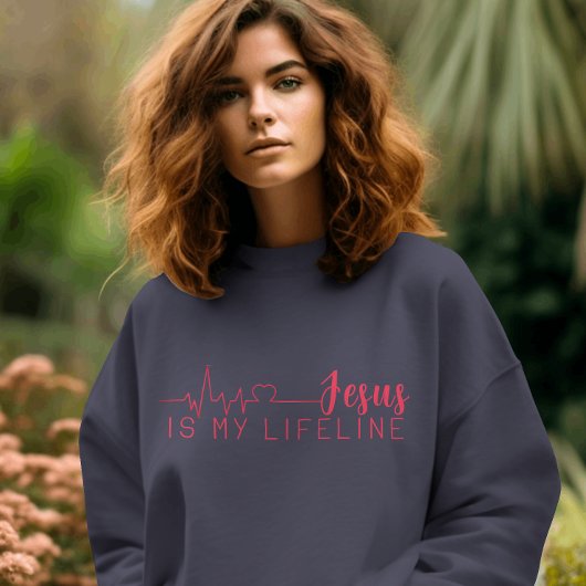 JESUS IST MEIN LIFELINE SWEATSHIRT