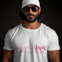 JESUS IST MEIN LIFELINE-T - SHIRT