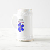 JESUS IST MEIN PARAMEDIC BIERGLAS (Vorderseite Links)