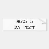 Jesus ist mein Pilot Autoaufkleber (Vorne)