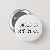 Jesus ist mein Pilot Button (Vorne & Hinten)