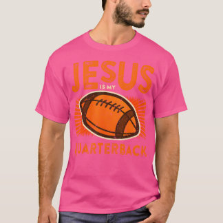 Jesus ist mein Quarterback Christlich Football T-Shirt