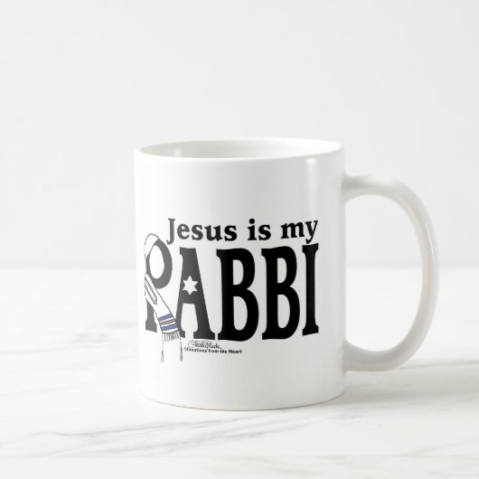 Jesus ist mein RABBI Kaffeetasse (Rechts)