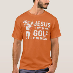 Jesus ist mein Retter Golf ist meine Therapie 1 T-Shirt
