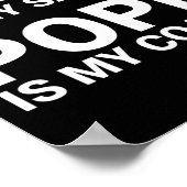 Jesus ist mein Retter Papst ist mein Coach Poster (Ecke)