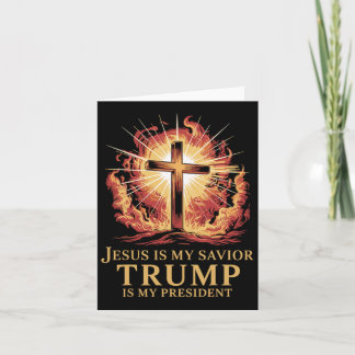 Jesus ist mein Retter Trump ist mein Christlicher  Karte
