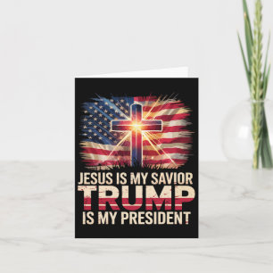 Jesus ist mein Retter Trump ist mein Christlicher  Karte