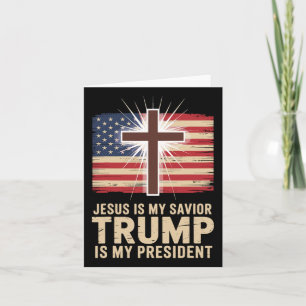 Jesus ist mein Retter Trump ist mein politischer P Karte